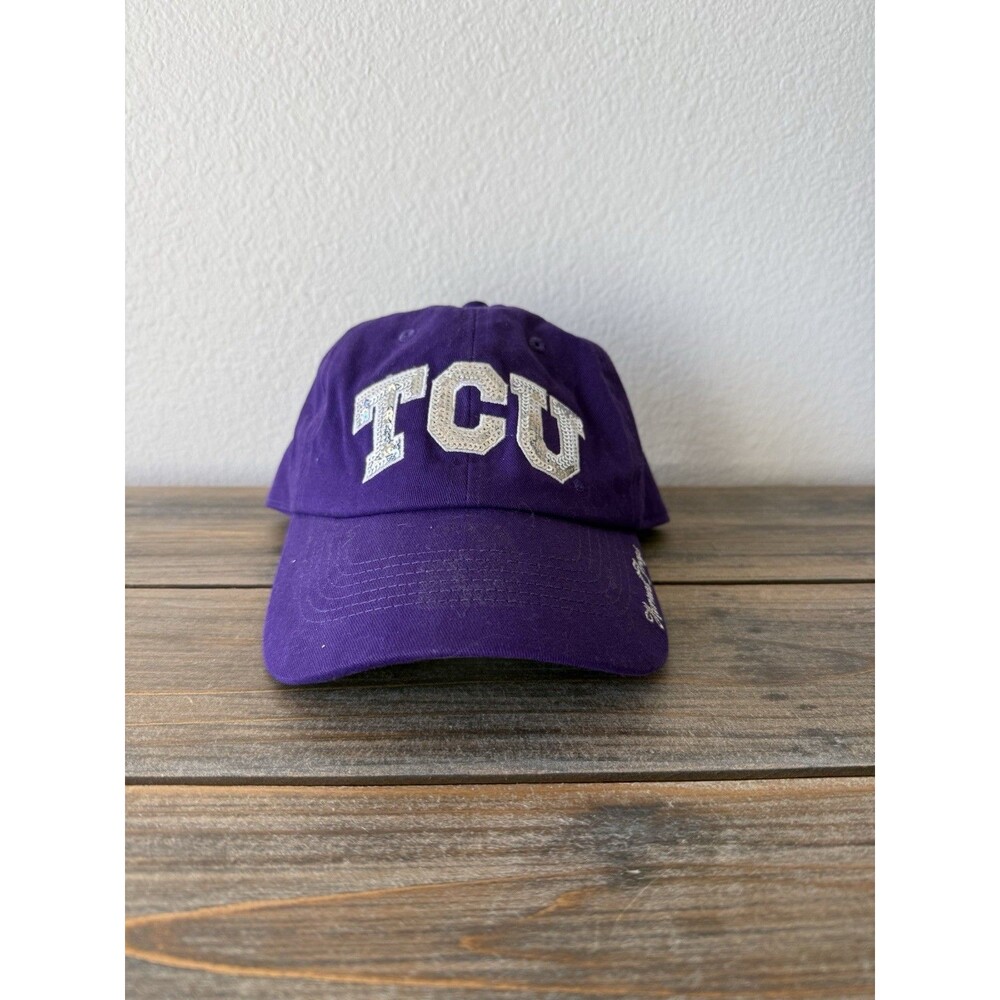47 Brand TCU Horned Frogs Sequined TCU Logo Purple Hat Women’s